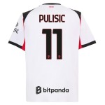 Günstige Fußballtrikots AC Mailand Pulisic 11 Auswärtstrikot 2025-26 Kurzarm
